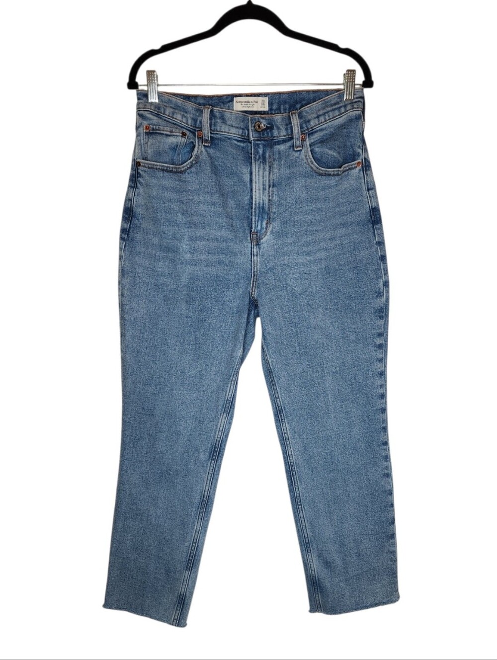 Abercrombie & Fitch The Ankle Straight Ultra High Rise Jeans Size 10/30 S